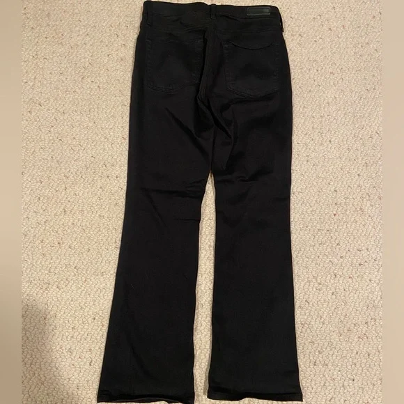 AG Adriano Goldschmied The Jodi Crop Black Denim 26R - Picture 3 of 4